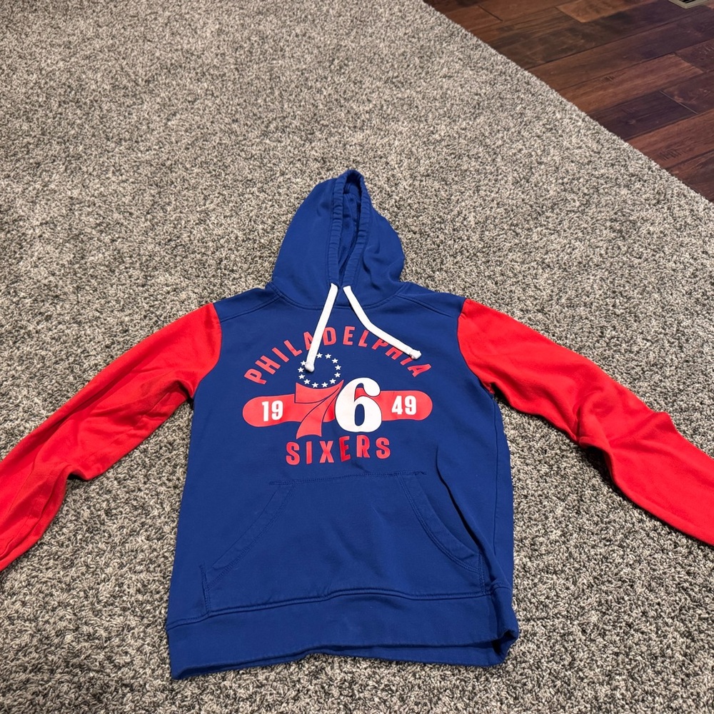 Fanatics Philadelphia 76ers mens Hoodie - Blue & Red